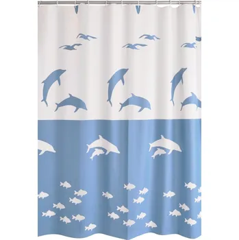 Sprchový závěs Ridder Flipper Sprchový závěs vinyl 180x200 cm, modrý, 32333