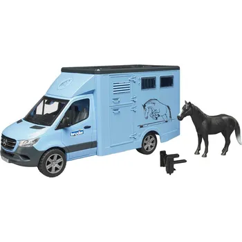 Hračka BRUDER 02674 Auto Mercedes Benz Sprinter přeprava zvířat se s koněm | AS84