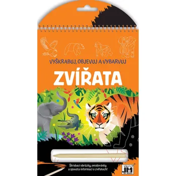 omalovánky JIRI MODELS Vyškrabuj, objevuj, vybarvuj Zvířátka kreativní sešit | 14