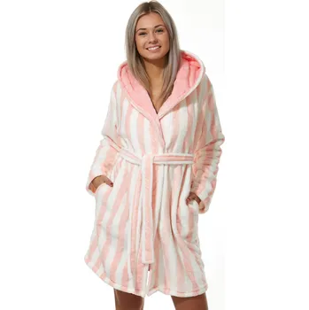 Dámský župan Dámský župan huňatý komfort 1Z1028 růžová m