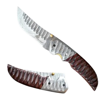 kapesní nůž LOVECKÝ ZAVÍRACÍ DAMAŠKOVÝ NŮŽ DELLINGER RENOSTER.