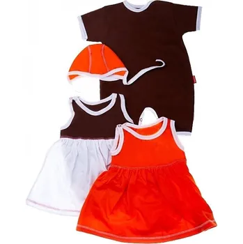 Kojenecký body Kojenecká výbavička 1M2358 hnědá 56