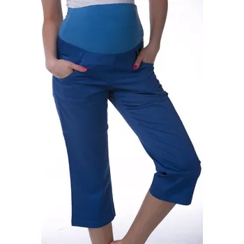 Těhotenské 3/4 kalhoty 1S0234 modrá s