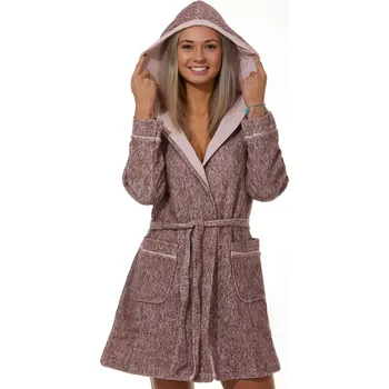 Dámský župan Dámský župan komfort 1w0483 vínová s