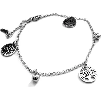 Náramek Steel Jewelry Náramek na nohu (kotník) strom života z chirurgické oceli NK090386 dárkové balení zdarma