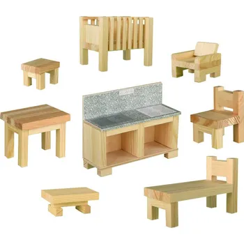 ostatní stavebnice WALACHIA Nábytek W50 Creative Kit DŘEVĚNÁ STAVEBNICE | 528203