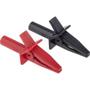 Krokosvorka Krokosvorka, 20A, materiál kontaktu: Poniklovaná ocel, Černá/červená, RS PRO