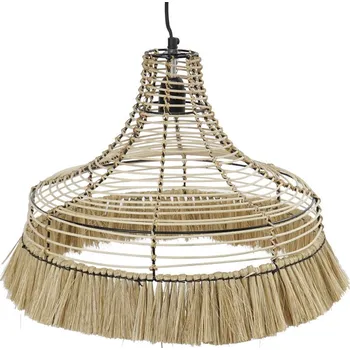 Stojací lampa Stropní světlo DKD Home Decor Přírodní Kov 40 W Juta (45 x 45 x 36 cm)