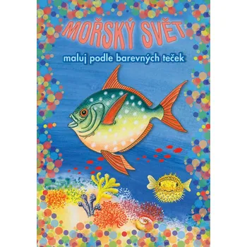 omalovánky AKIM Maluj podle barevných teček + Maxi voskovka 11 barev Mořský svět | 14