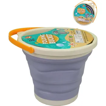Hračka na písek Kyblíček skládací plážový plastový kbelík na písek multifunkční | 224228