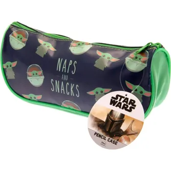 Penál Penál Star Wars: Mandalorian kulaté dětské školní pouzdro na zip | AS138