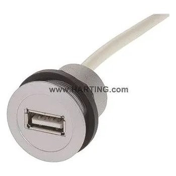 USB hub Konektor USB typ A, řada: Har-Port, číslo řady: 0945, počet portů: 1 Port, orientace těla: přímý, Samice verze 2.0,