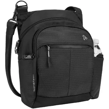 Travelon Taška přes rameno proti krádeži černá taška Active Tour