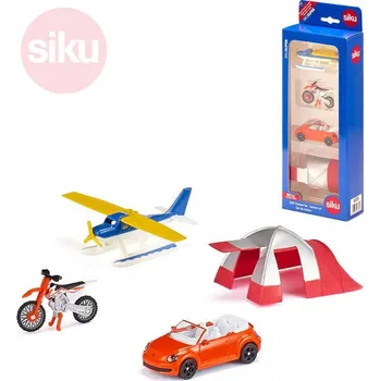 Dětské zboží SIKU Set vozidla 3ks a příslušenství pro volný čas kov 6325 | 32