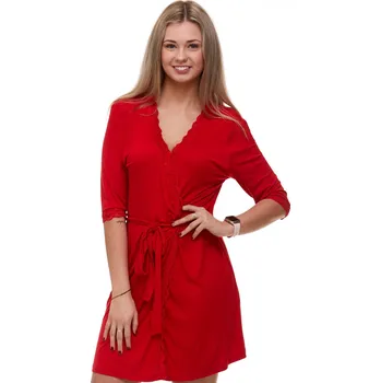 Dámský župan Župan dámský luxusní 1D0710 červená l