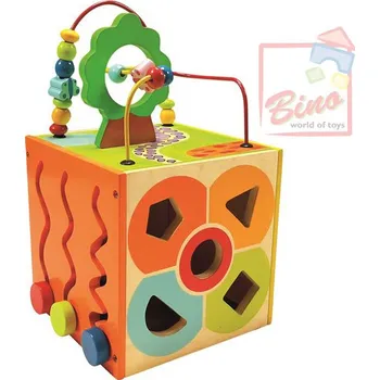 Dřevěná hračka BINO DŘEVO Motorická kostka *DŘEVĚNÉ HRAČKY* | 140900