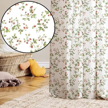 Dekorační látka Jahody bez obšití 160