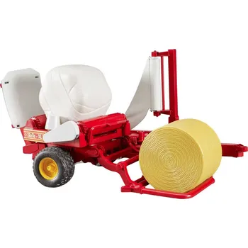 BRUDER 02122 Navíječka balíků přívěs k traktorům Profi set se 2 balíky | AS84