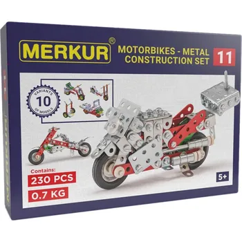 Stavebnice Merkur MERKUR M 011 Motocykl 222 dílků *KOVOVÁ STAVEBNICE* | 87286