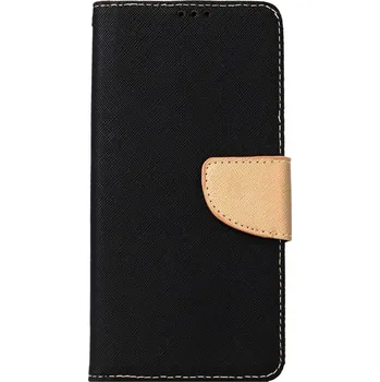 Pouzdro na mobilní telefon Pouzdro Samsung A13 knížkové černo-zlaté (kryt neboli obal na Samsung A13)