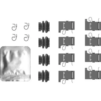 Přislušenství brzdového systému Sada příslušenství, obložení kotoučové brzdy TEXTAR 82555200
