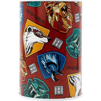 Pokladnička Pokladnička válec Harry Potter 10x15cm dětská kasička kovová | AS269