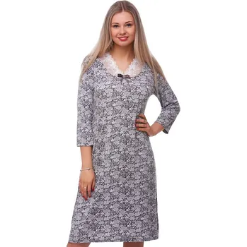 Dámská noční košile Košilka pro ženu 1D0604 hnědá 3xl