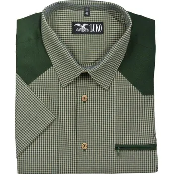 Pánská košile LUKO Myslivecká košile F154120 - krátký rukáv Velikost: 42