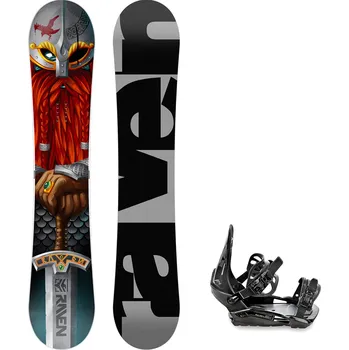 Snowboarding Snowboard komplet Raven Dwarf + vázání s230 black Velikost: 157 cm, Velikost vázání: M/L
