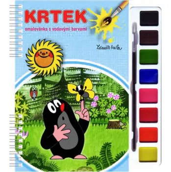 omalovánky AKIM Omalovánky set s barvami a štětcem Krtek (Krteček) 3 | AS22