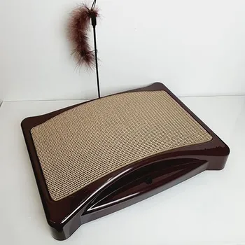 Škrabadlo pro kočky s hračkou - most