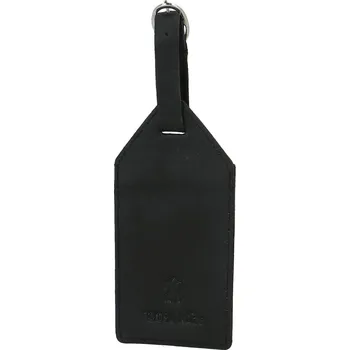 Kožená jmenovka na kufr Katana Emerik, černá