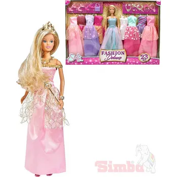 Simba Panenka Steffi set s večerními oblečky a doplňky 23ks Deluxe | 19