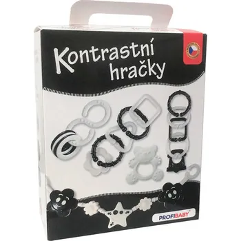 PROFIBABY Baby kontrastní hračky + zábrana na kočárek pro miminko | 444749