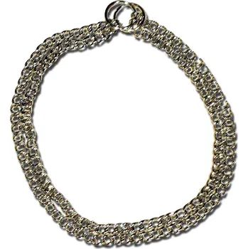 Obojek pro psa Zubíček Obojek stahovací řetízek dvojitý Délka: 50 cm