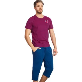 Pánské pyžamo Pánské pyžamo 1P1104 červená 1xl