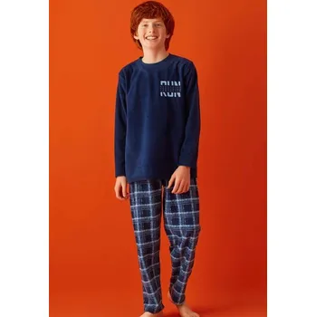 Chlapecké pyžamo RUN 1T0450 modrá 128