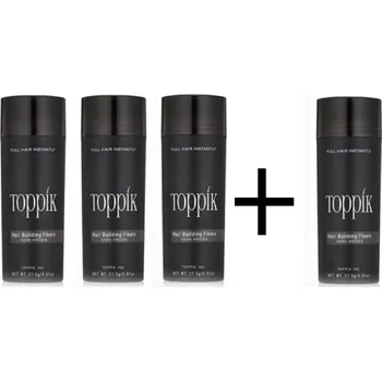 Příčesek Toppík zahušťovač vlasů Tmavě hnědá set 27,5g 3+1 ZDARMA