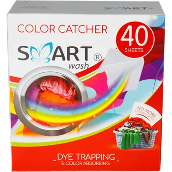 Prací prášek Smart color prací ubrousky proti zabarvení barevného prádla 40 ks