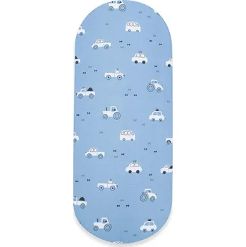 Prostěradlo Bavlněné prostěradlo do kočárku New Baby Autíčka Tuuut 35x75cm
