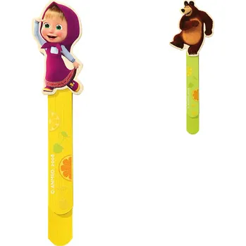 Doplněk ke knize BINO DŘEVO Záložka dětská do knížky Máša a medvěd 15cm 2 druhy | 224228