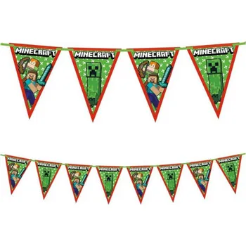 PROCOS Girlanda vlaječková Minecraft ozdobný závěs dekorace na párty | 600994