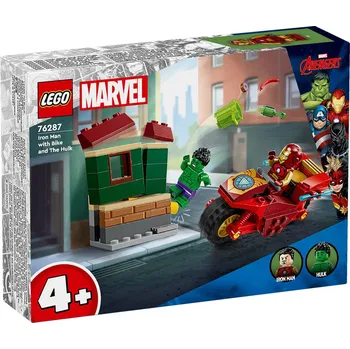 Hračka LEGO MARVEL Iron Man s motorkou a Hulk 76287 STAVEBNICE | 30887