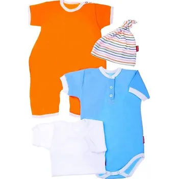 Kojenecký overall Kojenecká výbavička 1M2368 oranžová 62