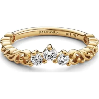 Oblečení a móda Pandora Pozlacený prsten Královský diadém se spirálkami Shine Moments 162232C01 56 mm + 2 měsíce na vrácení zboží