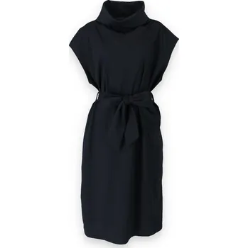 Dámské šaty Šatovka s páskem oversize 80067 Italie barva: černá