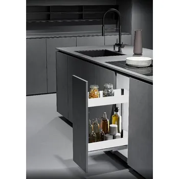 Nábytkové kování Cemux IRON Line bílá 30-3D plné dno s tlumením