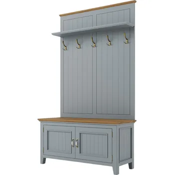 Komoda Předsíňová stěna PROVENCE z masivu šedomodrá Barevné provedení: Šedomodrá