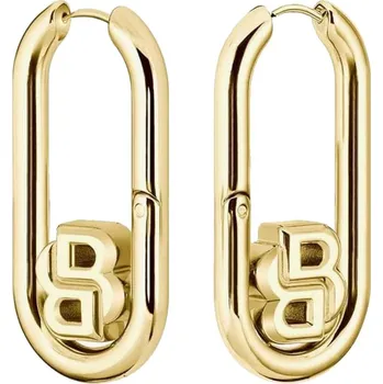Náušnice Hugo Boss Stylové pozlacené náušnice Double B 1580629 + 2 měsíce na vrácení zboží
