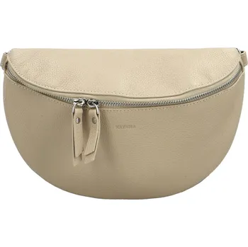 Kabelka Módní dámská kožená ledvinko-kabelka Katana Sewix, krémová
